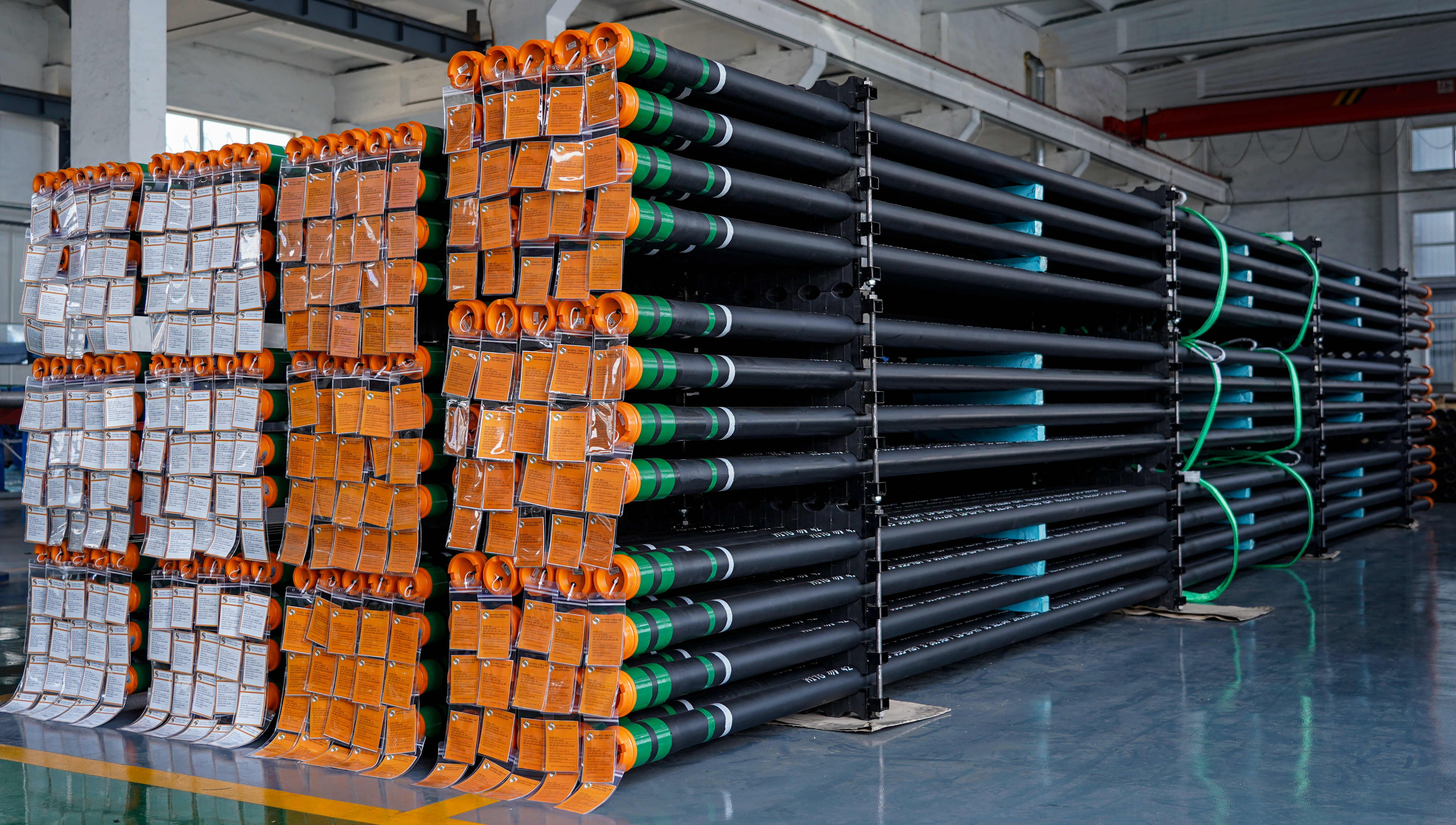 Fusion X treated tubing joints stacked and ready for deployment