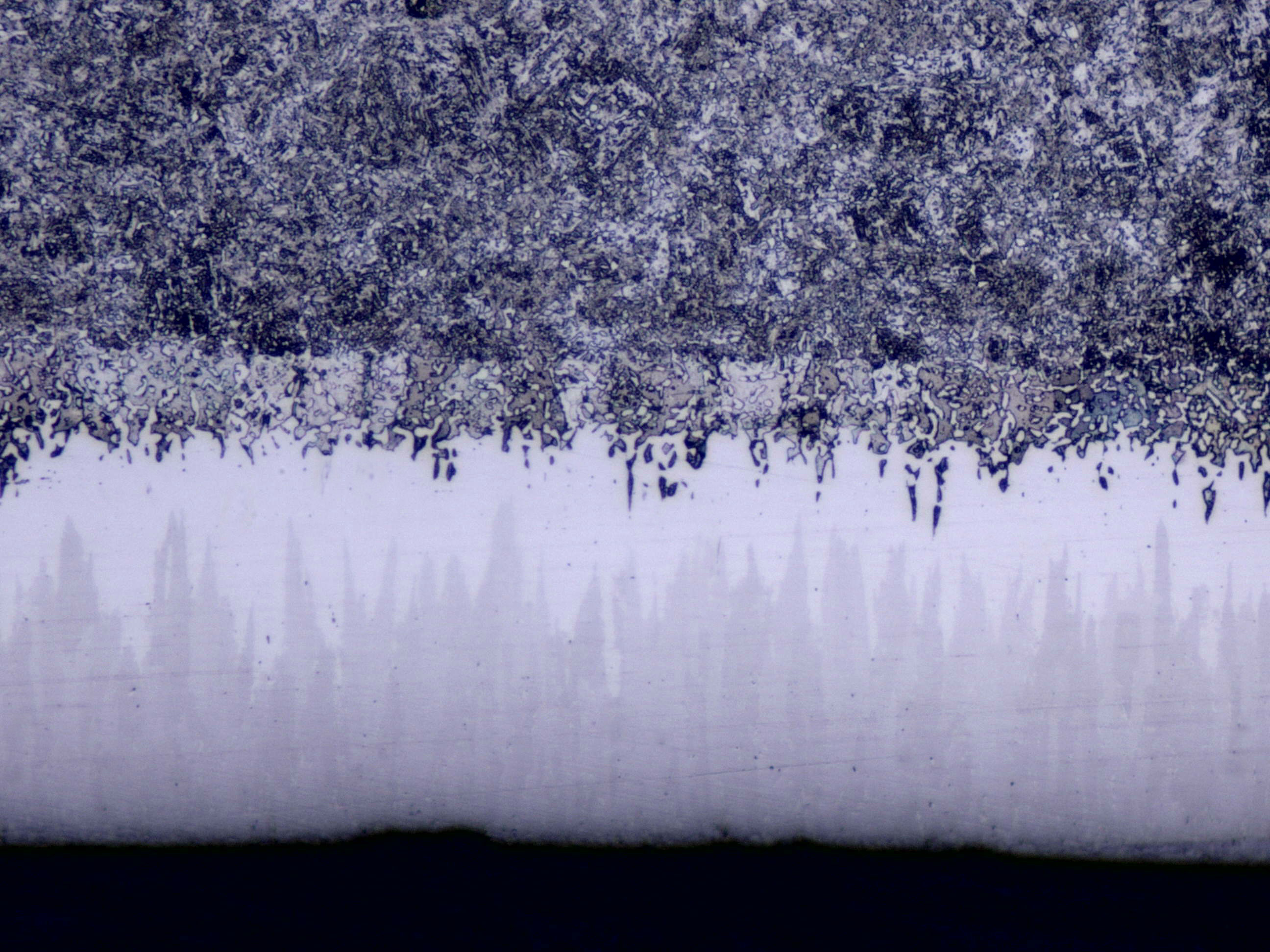 SEM cross-section of Fusion X treatment on L80-13Cr grade